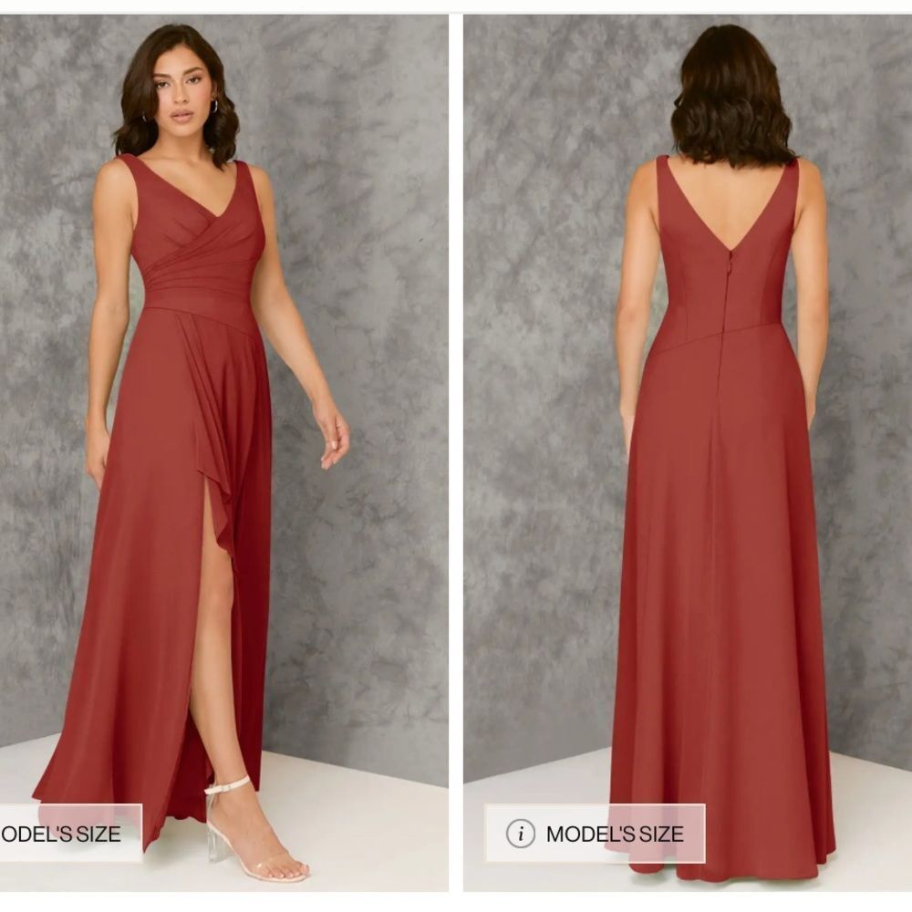 Azazie Kori Bridesmaid Dress - Teracotta A14